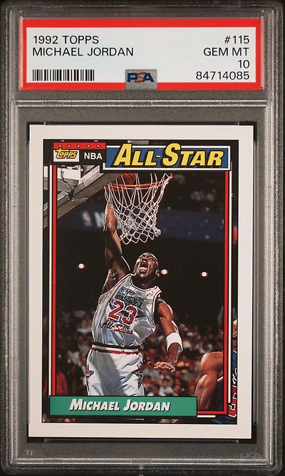 1992 Topps 115 Michael Jordan PSA