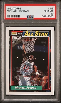 1992 Topps 115 Michael Jordan PSA