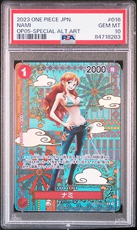 2023 One Piece Japanese Op05-awakening Of The New Era 016 Nami Special Alternate Art PSA 10