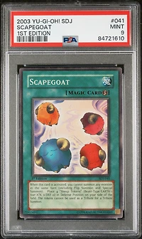 2003 Yu-gi-oh! Starter Deck: Joey 041 Scapegoat 1st Edition PSA 9