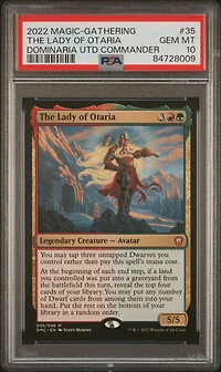 2022 Magic The Gathering Dominaria United Commander 35 The Lady Of Otaria PSA 10