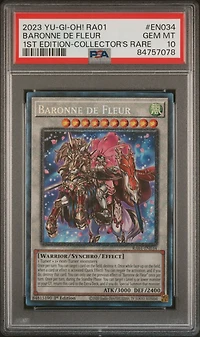 2023 Yu-gi-oh! Ra01-25th Anniversary Rarity Collection En034 Baronne De Fleur 1st Edition-collector's Rare PSA 10