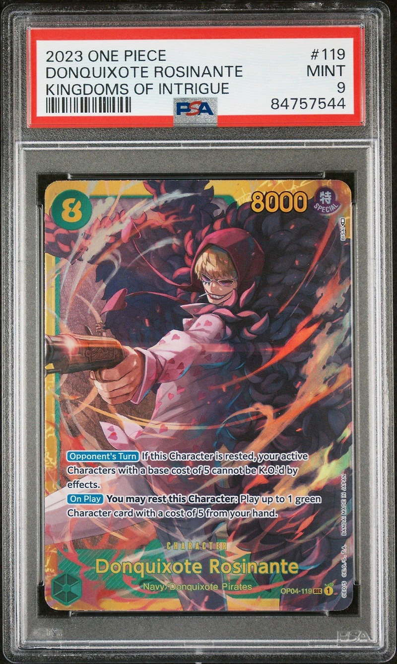 2023 One Piece Kingdoms Of Intrigue 119 Donquixote Rosinante PSA