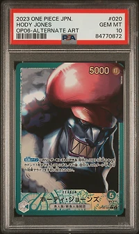 2023 One Piece Japanese Wings Of The Captain Hody Jones Alternate Art PSA 10