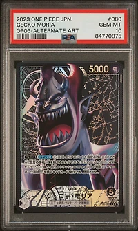 2023 One Piece Japanese Wings Of The Captain Gecko Moria Alternate Art PSA 10