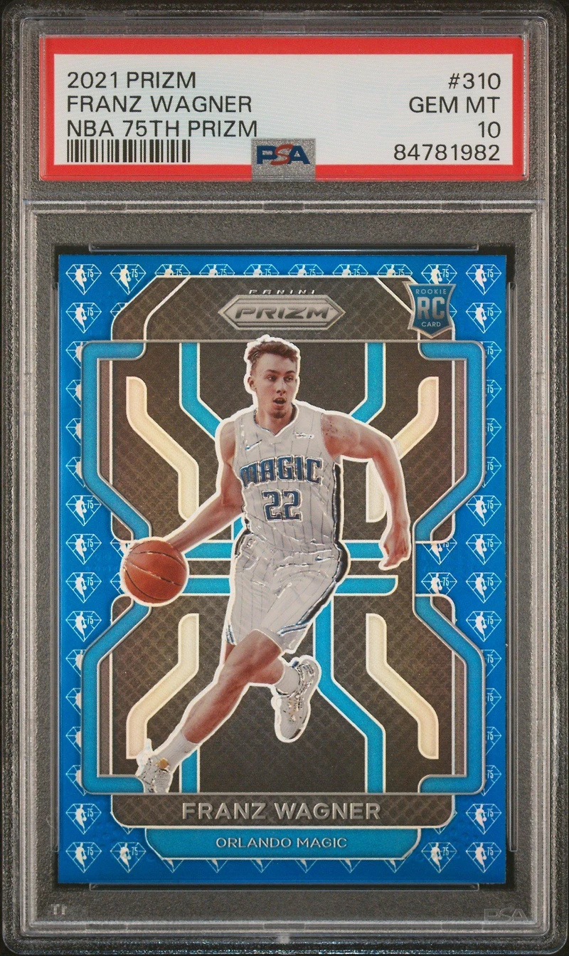 2021 Panini Prizm 310 Franz Wagner Nba 75th Prizm PSA 10
