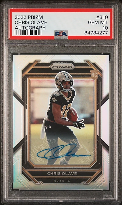 2022 Panini Prizm 310 Chris Olave PSA 10