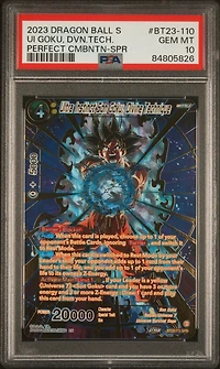 2023 Dragon Ball Super Card Game Series 23 Perfect Combination Bt23-110 Ultra Instinct Son Goku