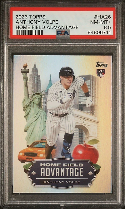 2023 Topps Home Field Advantage Ha26 Anthony Volpe Update PSA NM-MT+ 8.5