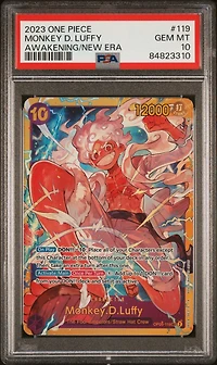 2023 One Piece Op05-awakening Of The New Era 119 Monkey D. Luffy PSA