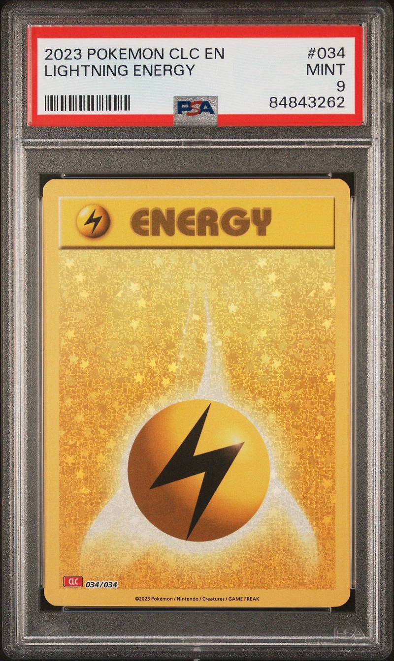 2023 Pokemon Clc-trading Card Game Classic Charizard & Ho-oh Ex Deck 034 Lightning Energy PSA 9