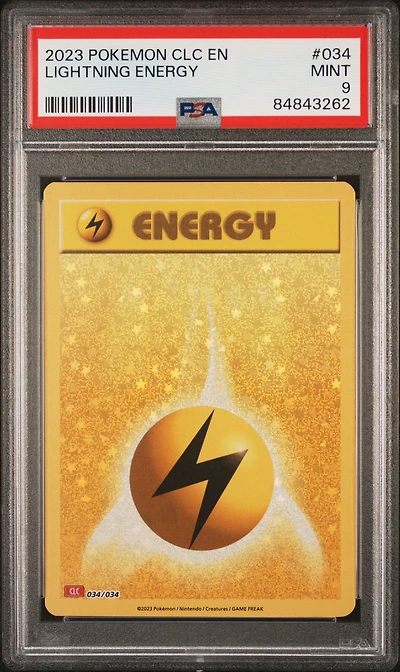2023 Pokemon Clc-trading Card Game Classic Charizard & Ho-oh Ex Deck 034 Lightning Energy PSA 9