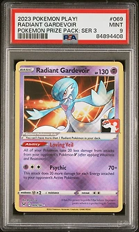 2023 Pokemon Play! Pokemon Prize Pack: Series 3 069 Radiant Gardevoir PSA