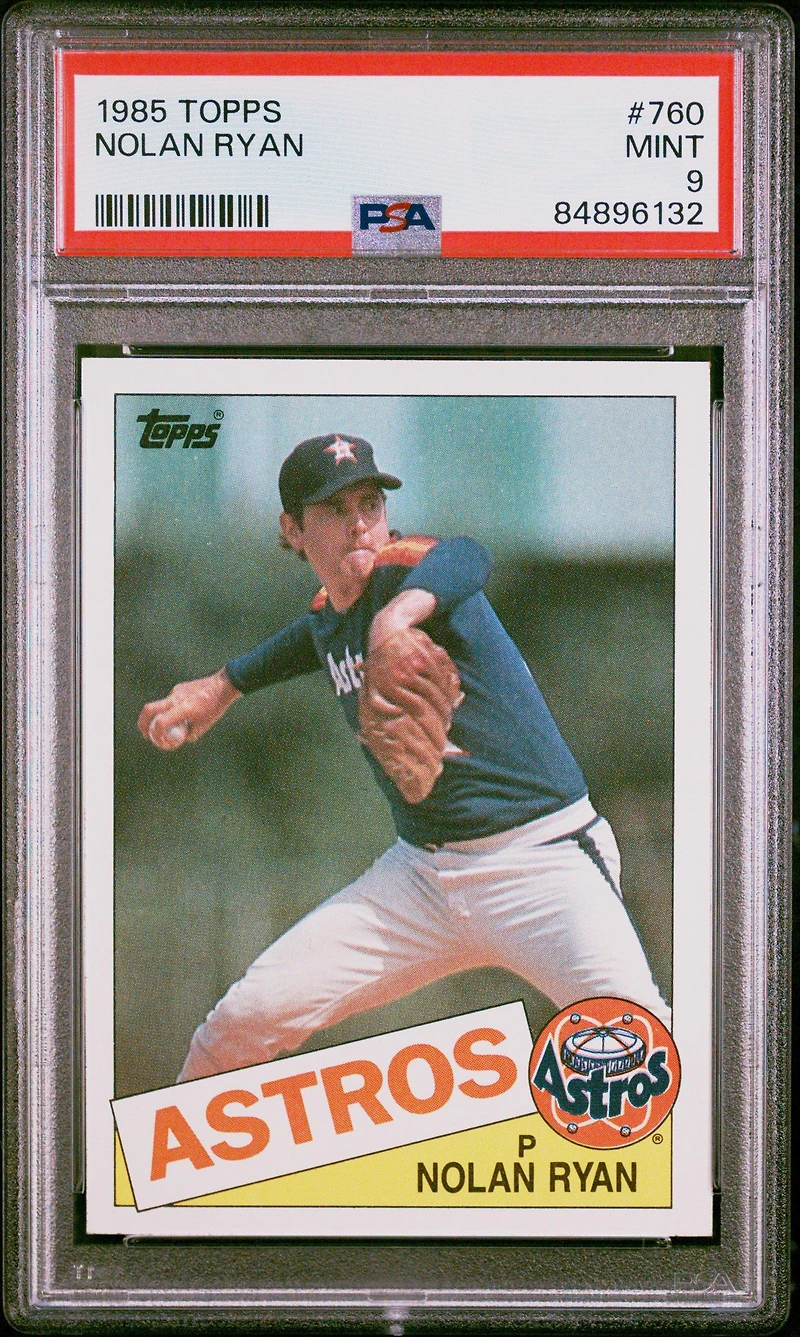 1985 Topps 760 Nolan Ryan PSA 9