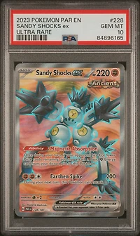 2023 Pokemon Par En-paradox Rift 228 Sandy Shocks Ex Ultra Rare PSA 10