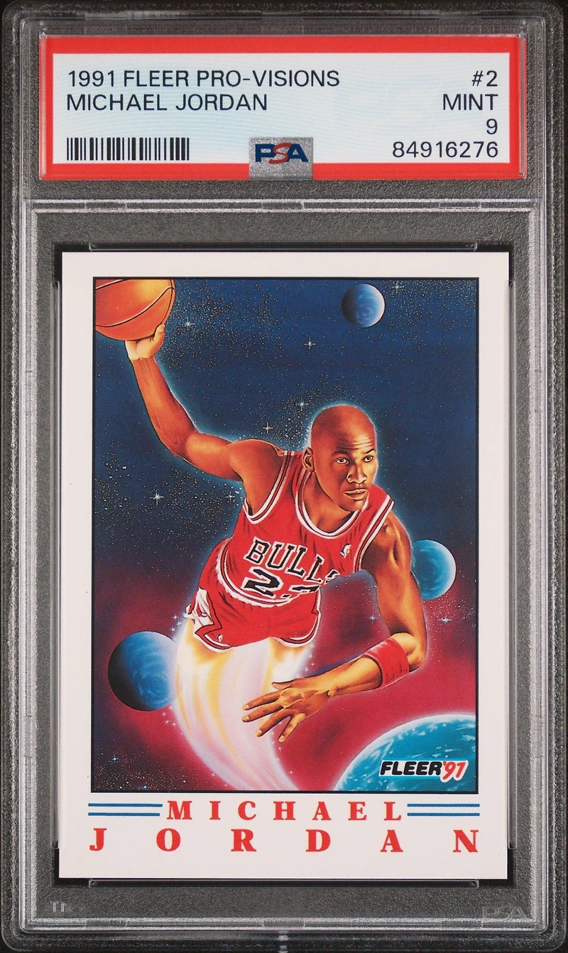 1991 Fleer Pro-visions 2 Michael Jordan PSA 9