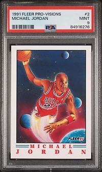 1991 Fleer Pro-visions 2 Michael Jordan PSA 9
