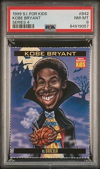 1999 S.i. For Kids Series 4 842 Kobe Bryant PSA 8