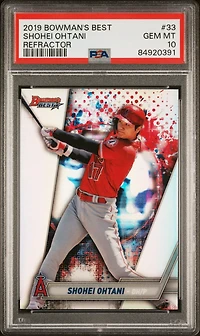 2019 Bowman's Best 33 Shohei Ohtani Refractor PSA 10