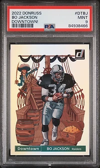2022 Panini Donruss Downtown Dtbj Bo Jackson PSA 9