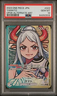 2023 One Piece Japanese Op06-wings Of The Captain 022 Yamato Alternate Art PSA 10
