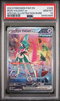 2023 Pokemon Par En-paradox Rift 249 Iron Valiant Ex PSA