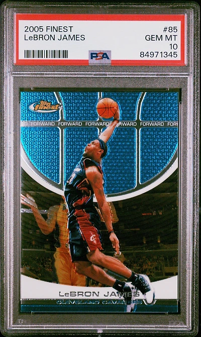 2005 Finest 85 Lebron James PSA 10