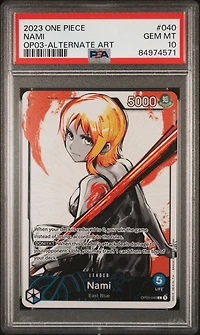 2023 One Piece Op03-pillars Of Strength 040 Nami Alternate Art PSA 10
