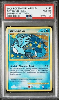 2009 Pokemon Platinum Supreme Victors 148 Articuno-holo PSA 8