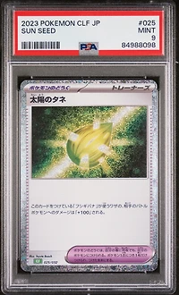 2023 Pokemon Japanese Clf-trading Card Game Classic Venusaur & Lugia Ex Deck 025 Sun Seed PSA 9
