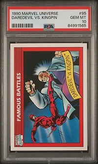 1990 Marvel Universe 95 Daredevil Vs. Kingpin PSA 10