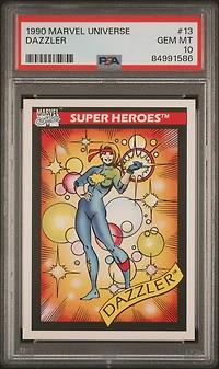1990 Marvel Universe 13 Dazzler PSA 10