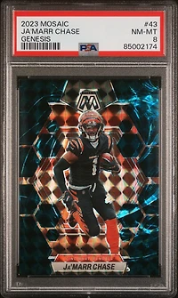 2023 Panini Mosaic 43 Ja'marr Chase Genesis PSA 8