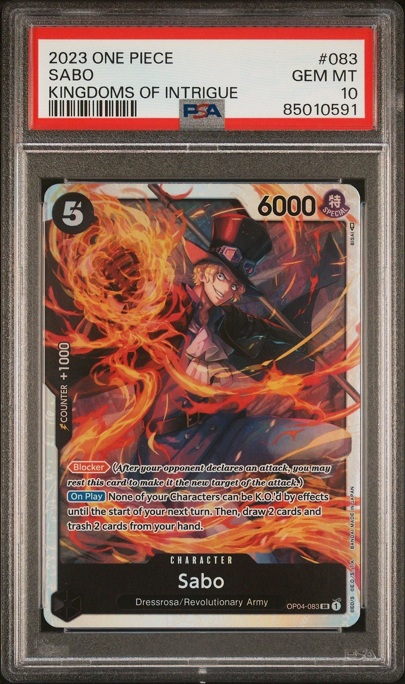 2023 One Piece Op04-kingdoms Of Intrigue 083 Sabo PSA 10