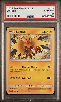2023 Pokemon Clc-trading Card Game Classic Charizard & Ho-oh Ex Deck 012 Zapdos PSA 10