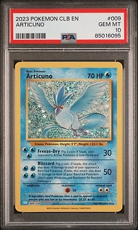 2023 Pokemon Clb-trading Card Game Classic Blastoise & Suicune Ex Deck 009 Articuno PSA