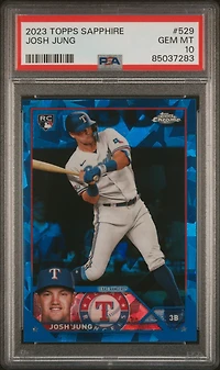 2023 Topps Chrome Sapphire 529 Josh Jung PSA 10