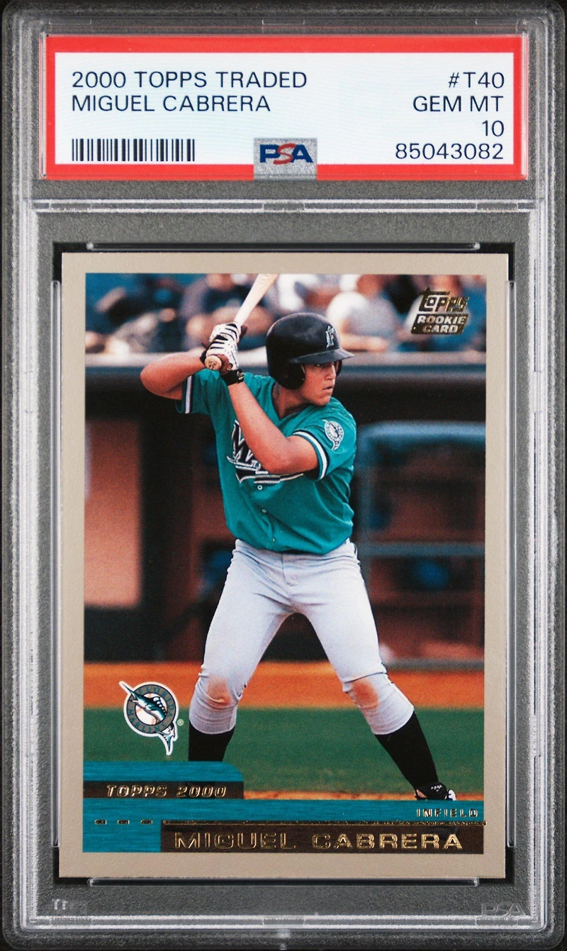 2000 Topps Traded T40 Miguel Cabrera PSA 10