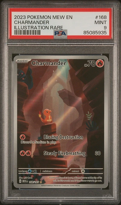 2023 Pokemon Mew En-151 168 Charmander PSA