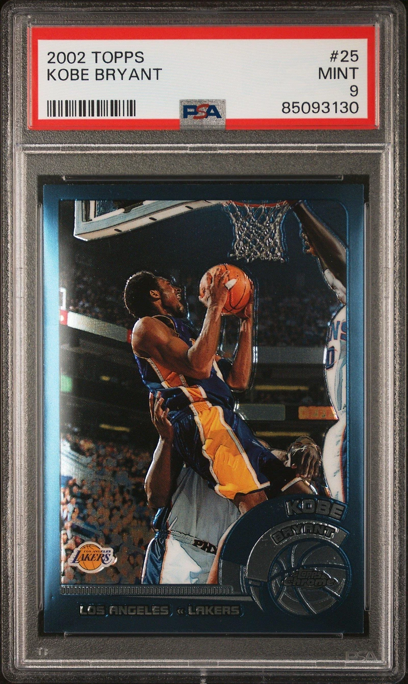 2002 Topps 25 Kobe Bryant PSA 9