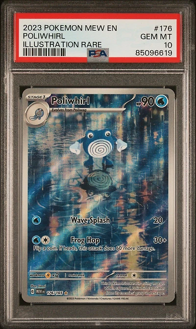 2023 Pokemon Mew En-151 176 Poliwhirl PSA