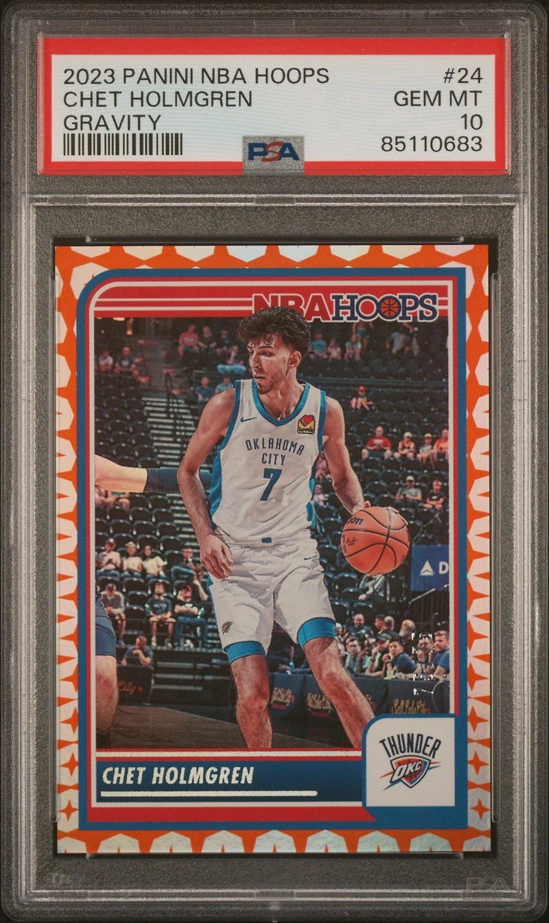 2023 Panini Nba Hoops 24 Chet Holmgren Gravity PSA 10