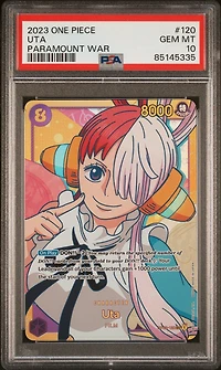 2023 One Piece Op02-paramount War 120 Uta PSA 10