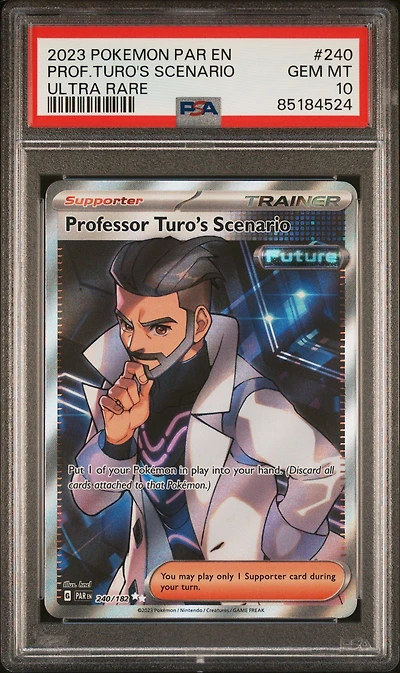 2023 Pokemon Par En-paradox Rift 240 Professor Turo's Scenario Ultra Rare PSA 10