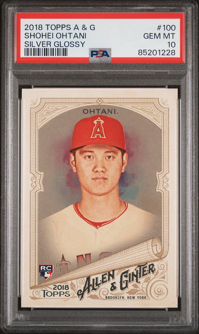2018 Topps Allen & Ginter 100 Shohei Ohtani Silver Glossy PSA 10