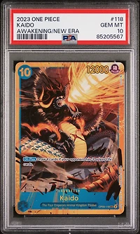 2023 One Piece Op05-awakening Of The New Era 118 Kaido PSA 10
