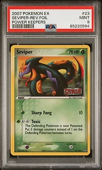 2007 Pokemon Ex Power Keepers 23 Seviper-reverse Foil PSA 9