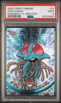 2000 Topps Chrome Pokemon T.v. 73 Tentacruel Spectra PSA 9