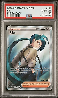 2023 Pokemon Par En-paradox Rift 241 Rika Ultra Rare PSA 10