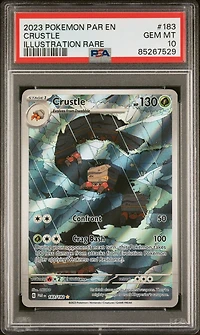 2023 Pokemon Par En-paradox Rift 183 Crustle Illustration Rare PSA